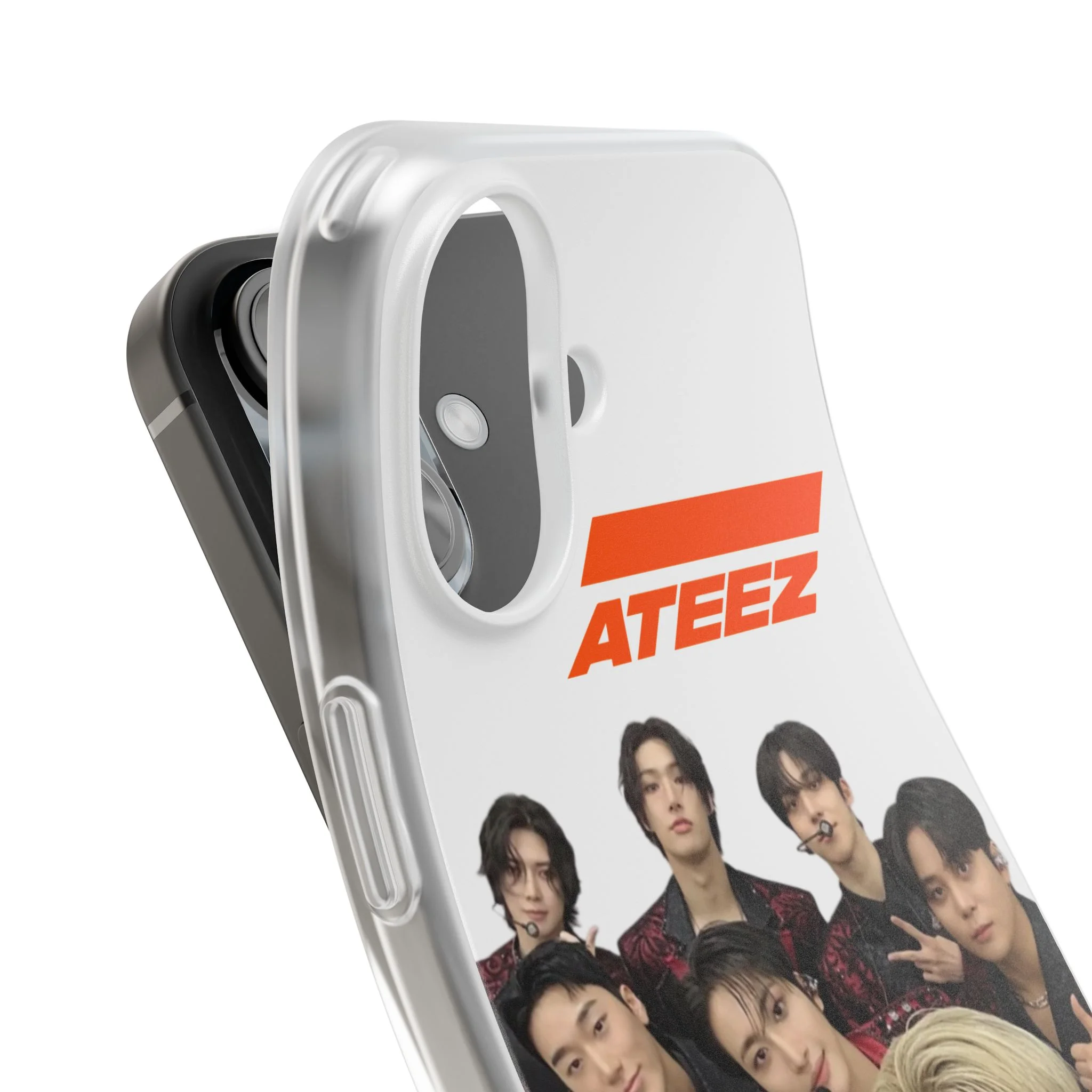 Ateez Phone Case with colorful designs related to the albums
